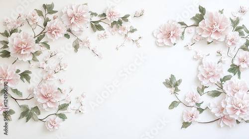 Delicate Floral Frame: A gr...