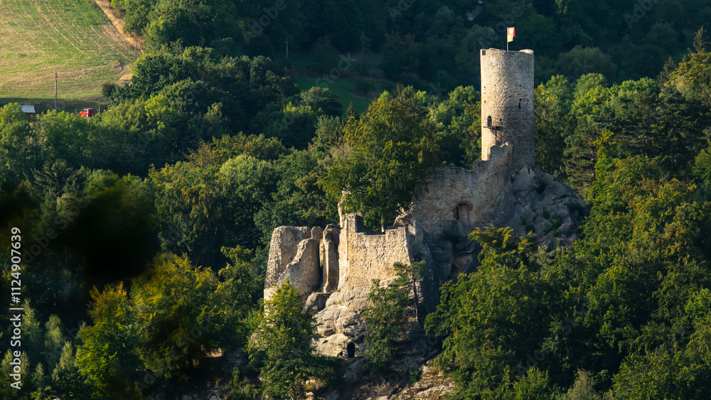 Frýdštejn is a castle ruin from the 13th century. It is located in the village of Frýdštejn near Malá Skály in the district of Jablonec nad Nisou. Frýdštejn is a castle ruin from the 13th century. It is located in the village of Frýdštejn near Malá Skály in the district of Jablonec nad Nisou.