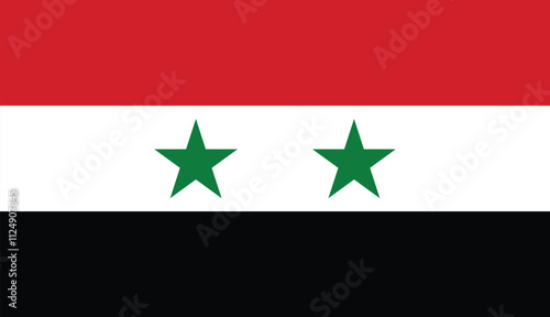 flag of Syria, national flag of Syria, Syrian flag, flat vector