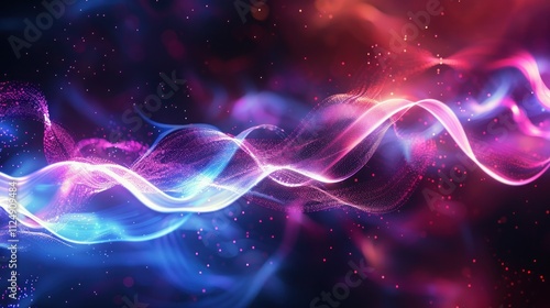 Wallpaper Mural Abstract Waves of Light Torontodigital.ca