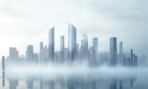 Panoramic Views of Modern Cities: Skyscrapers, Skylines, and Urban Development