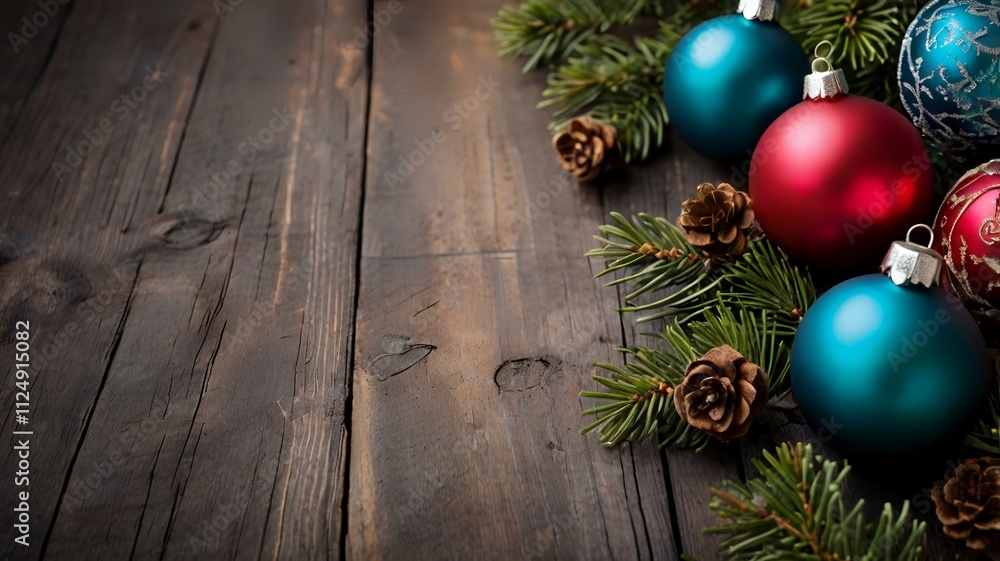 christmas decoration background with copy space for business, greeting card, banner, flyer christmas decoration background with copy space for business, greeting card, banner, flyer