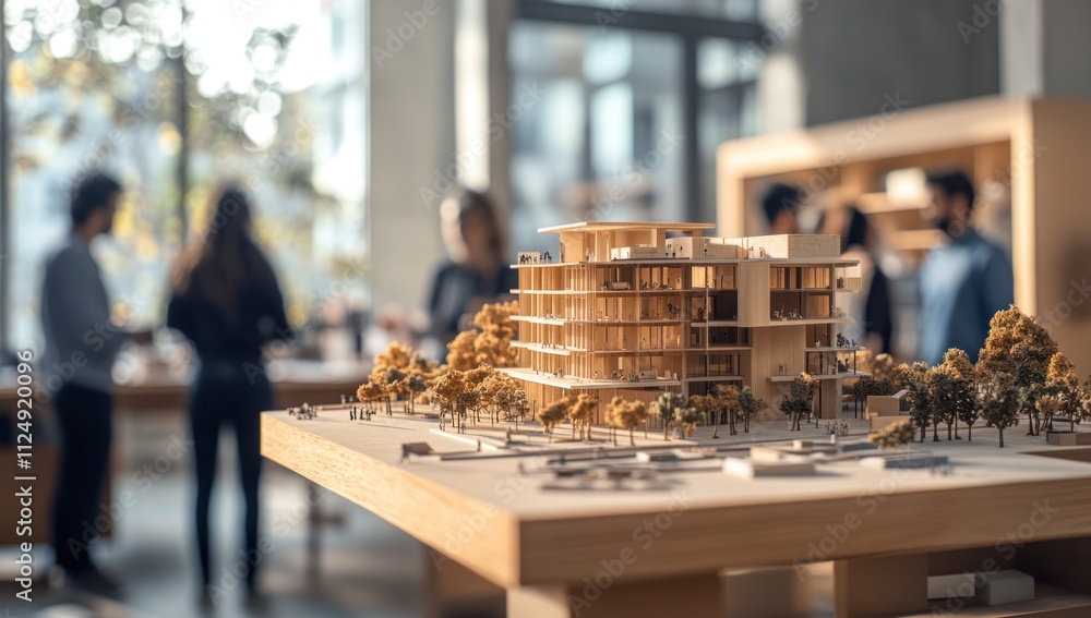 Architectural Model of a Modern Building Architectural Model of a Modern Building