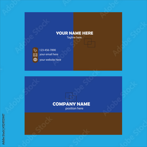 modern business card template and design