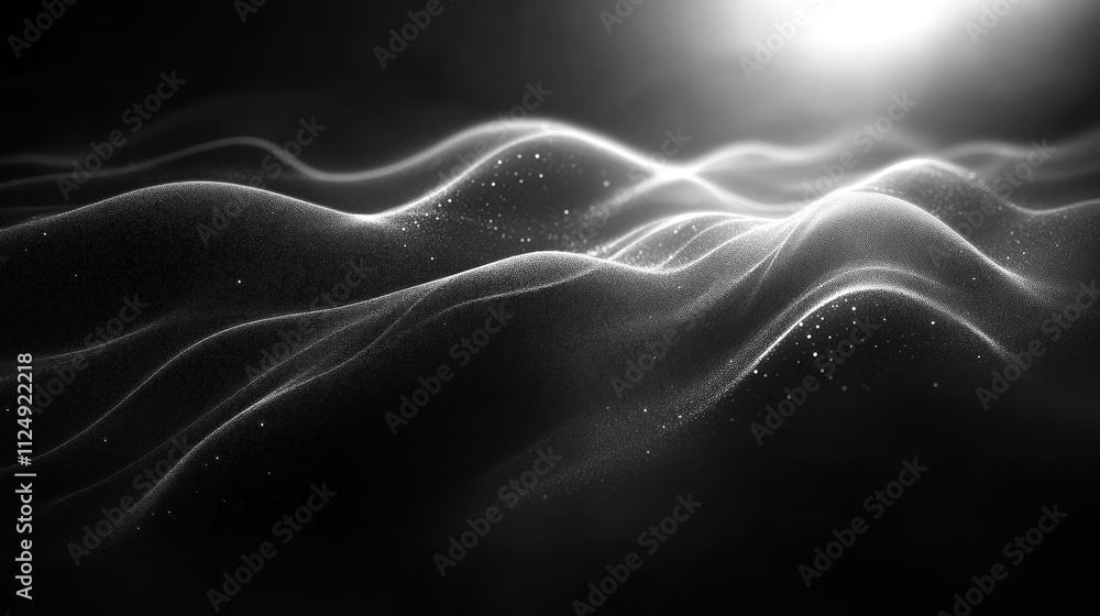 Fototapeta premium Plain black background with faintly visible soft gray gradients for a subtle effect