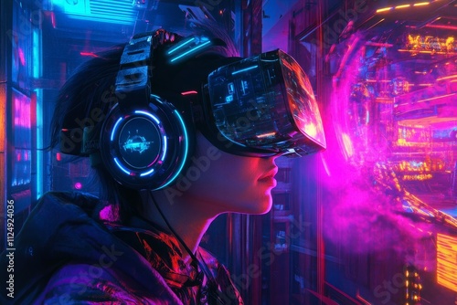 Exploring virtual worlds with immersive technology. Generative AI