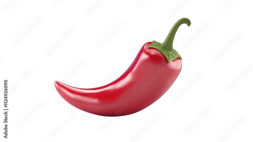 Chili Pepper with smooth, creamy flesh, a realistic, textured pit, showing fresh ripeness and health appeal, isolated on a white background Chili Pepper with smooth, creamy flesh, a realistic, textured pit, showing fresh ripeness and health appeal, isolated on a white background