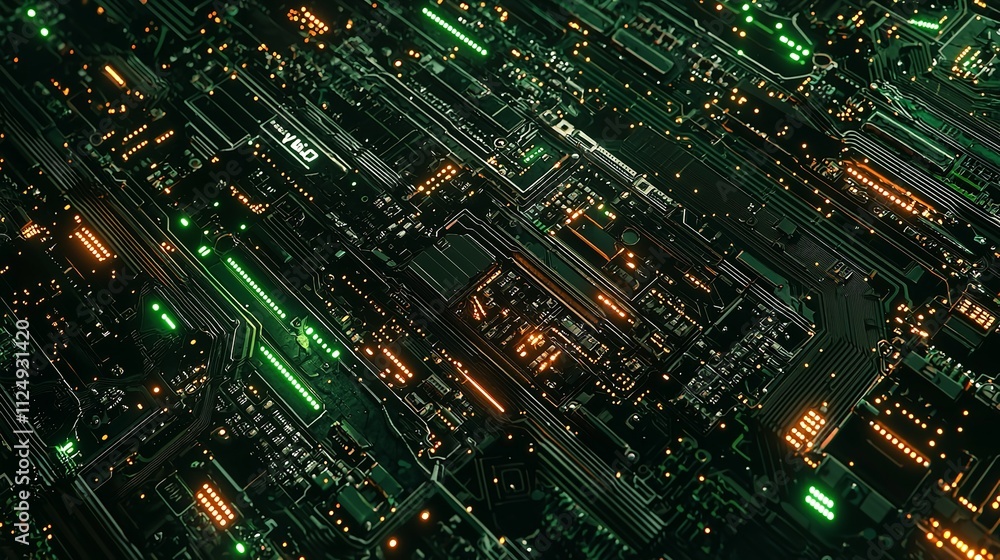Modern Technology Circuit Board Texture Background Modern Technology Circuit Board Texture Background