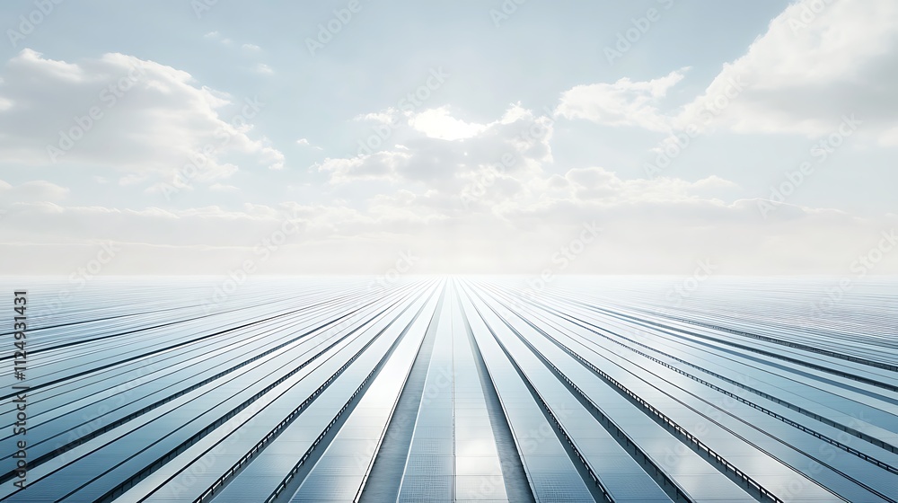 Solar energy innovation renewable energy field landscape clear sky aerial view sustainable technology focus Solar energy innovation renewable energy field landscape clear sky aerial view sustainable technology focus