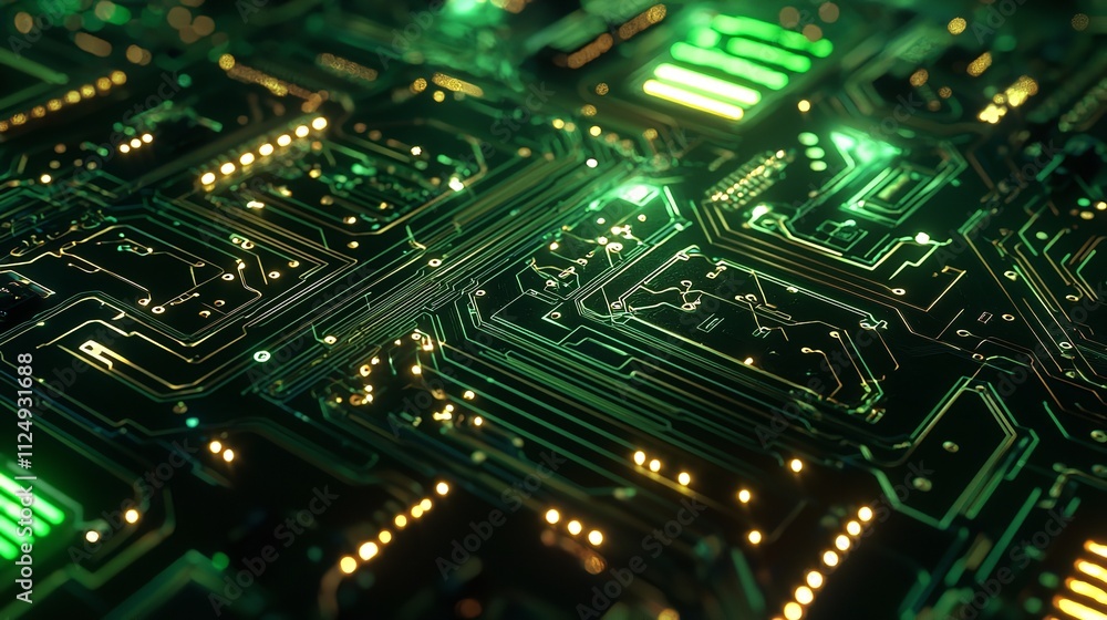 Modern Technology Circuit Board Texture Background Modern Technology Circuit Board Texture Background