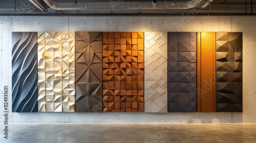 Customizable modular wall panels with magnetic attachments, enabling easy reconfiguration of patterns 