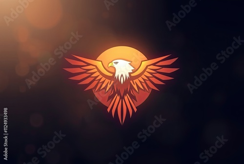 Eagle symbol modern logo design
 photo