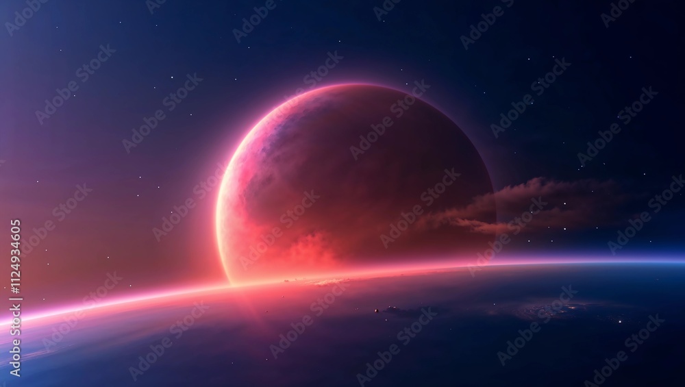 Naklejka premium Outer space background 