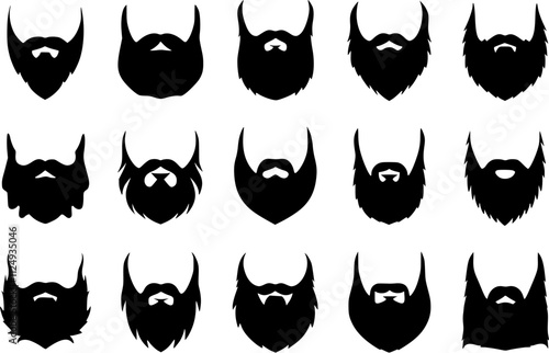 Man’s Beard Silhouette in Profile