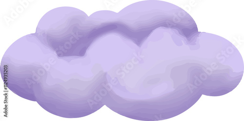 clip art illustration of colorful soft clouds for child daycare and nursery wallpaper