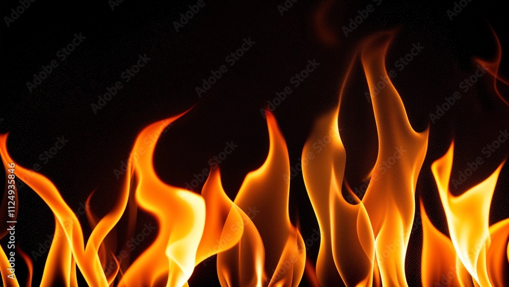 Burning flame background Burning flame background