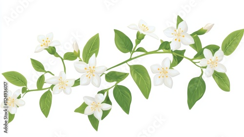 A jasmine cluster outline