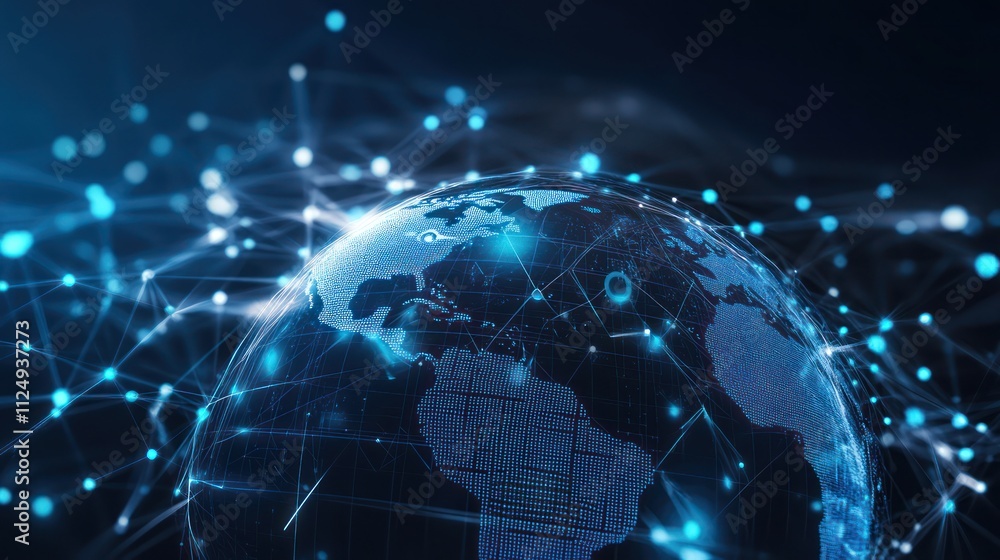 Obraz premium Global Network Connectivity