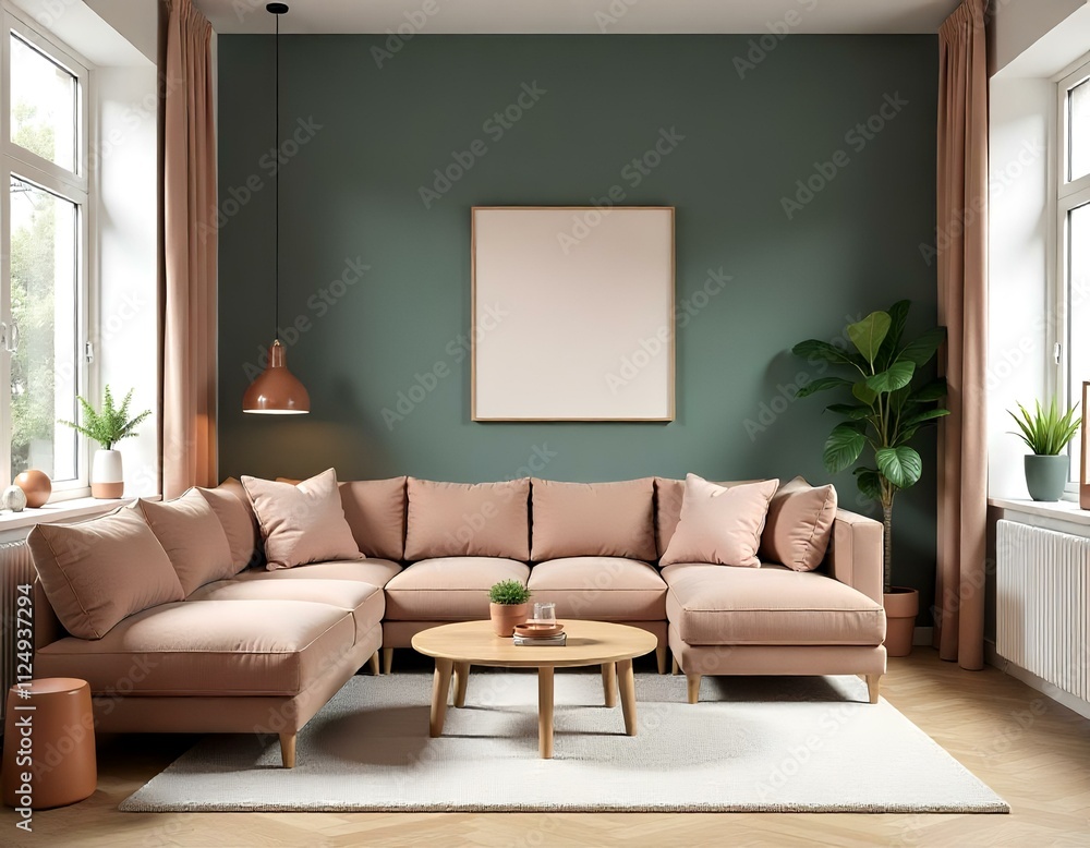 midcentury scandinavian interior design of a modern living room midcentury scandinavian interior design of a modern living room