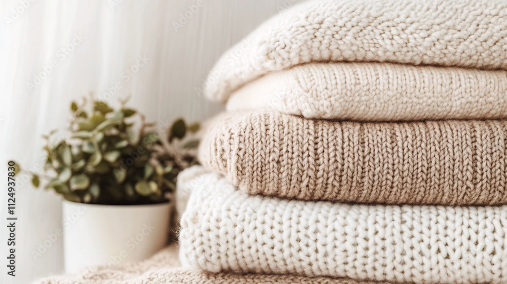 Cozy Scandinavian-Inspired Textured Retreat with Natural Wood and Greenery Cozy Scandinavian-Inspired Textured Retreat with Natural Wood and Greenery