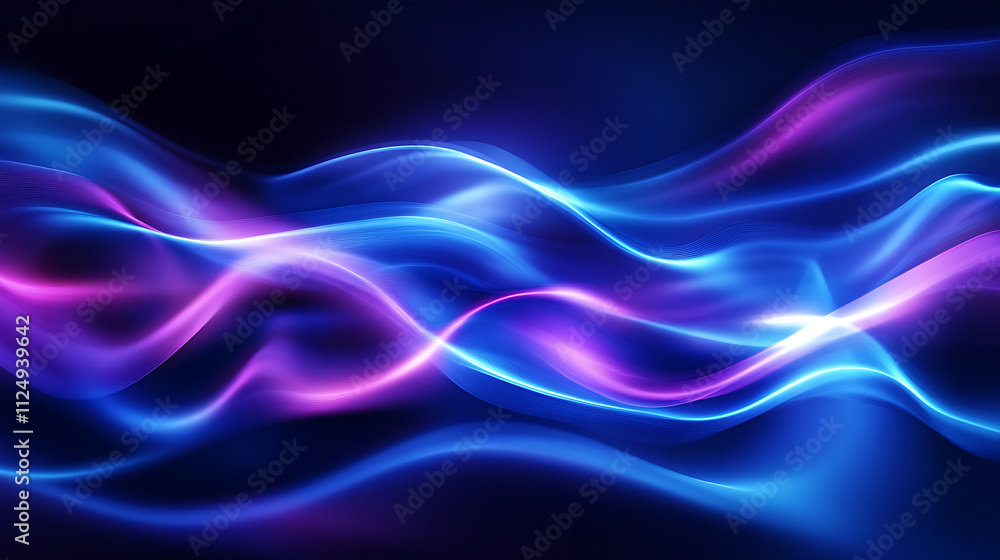Fototapeta premium abstract blue wave background