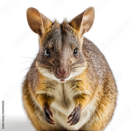 Tammar Wallaby on white background