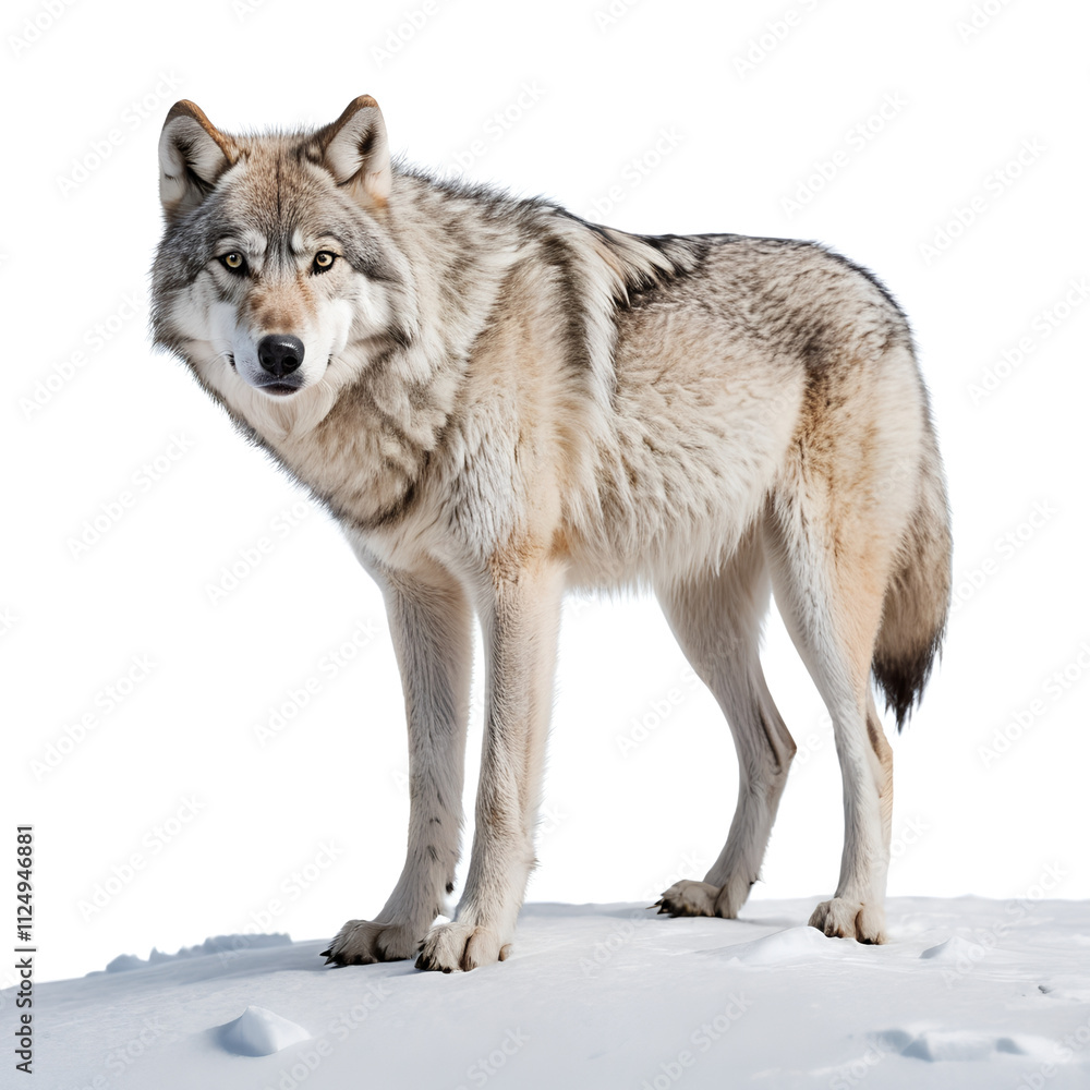 wolf in front of background wolf in front of background