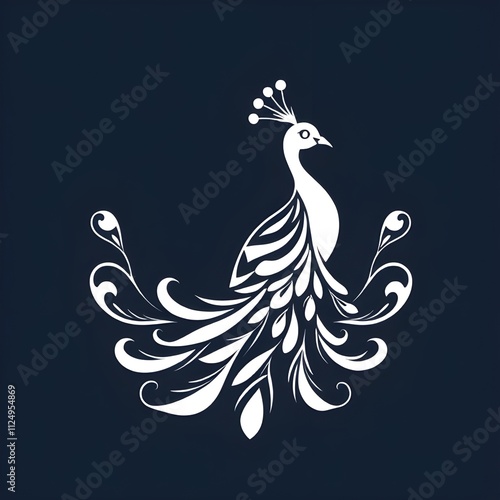 a white peacock with a peacock tail