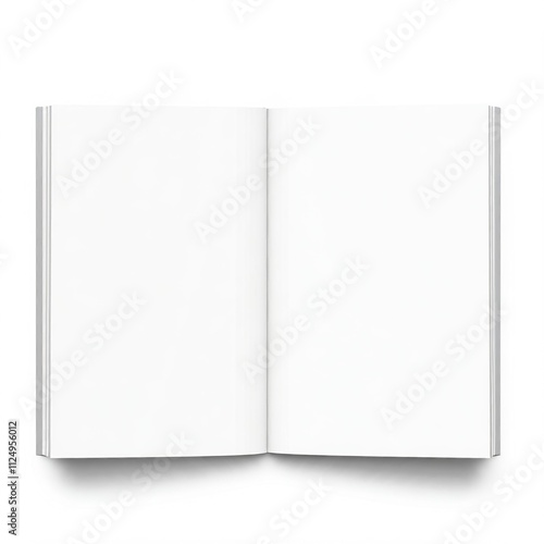 blank white book