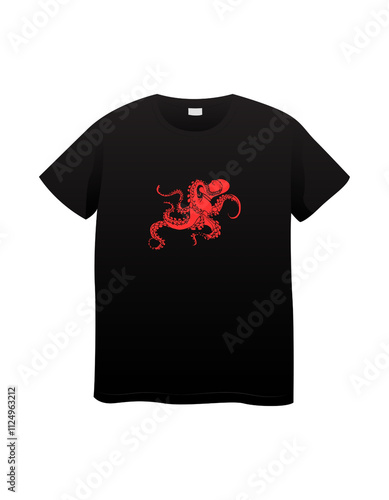 t shirt octopus design photo