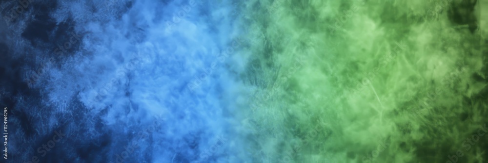 Fototapeta premium Abstract Watercolor Background, Blue And Green Painted Gradient Colors, Wall Texture Design