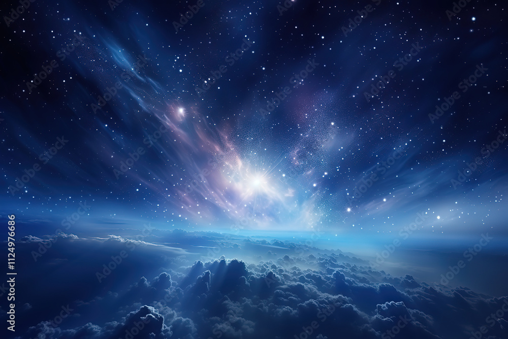 Eye catching Night Sky with Stars and Galaxies Eye catching Night Sky with Stars and Galaxies