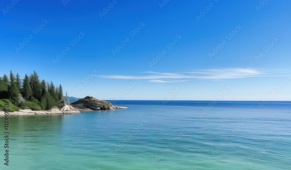 Obraz premium calm ocean landscape perfectly
