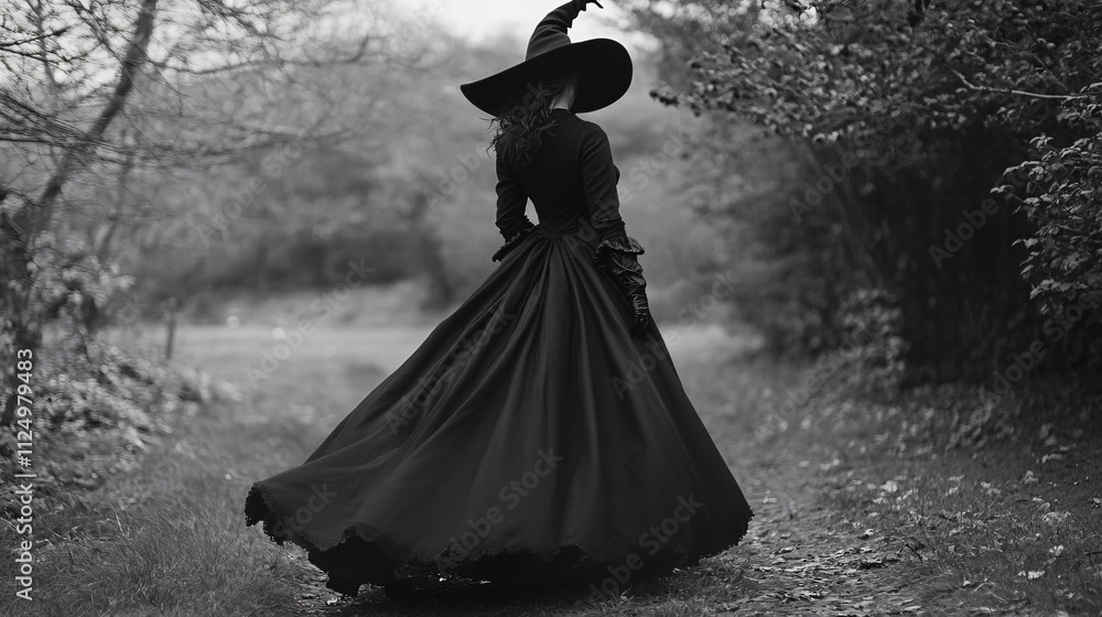 Dressing as a spooky witch with a long black dress and a pointy hat. Dressing as a spooky witch with a long black dress and a pointy hat.