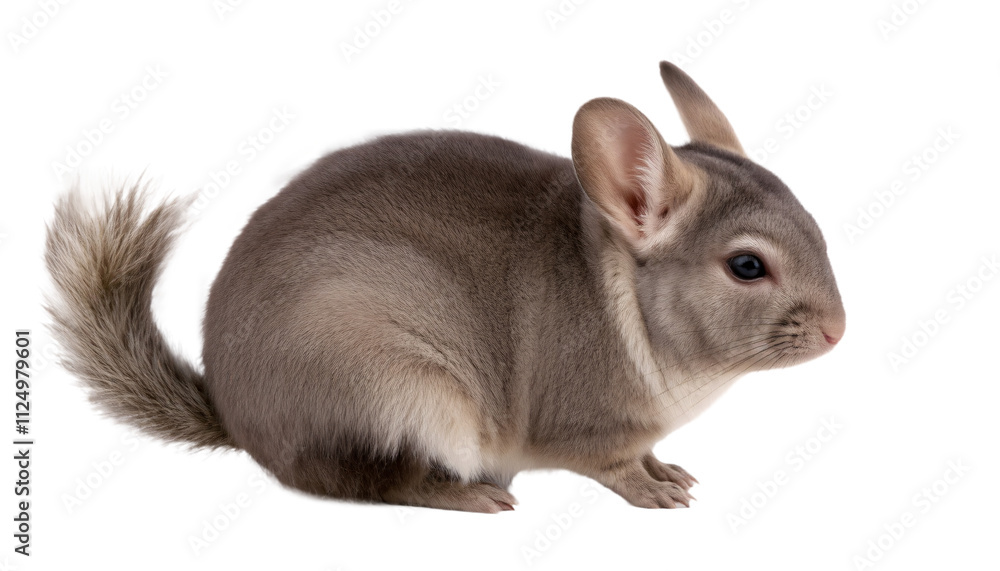 Obraz premium chinchilla isolated on transparent background