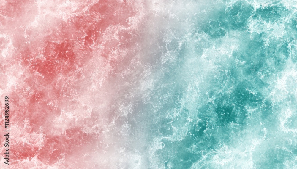 Fototapeta premium Abstract Watercolor Splashes - Gentle Washes of Soft Pinks, Blues, And Green. Spring Colors