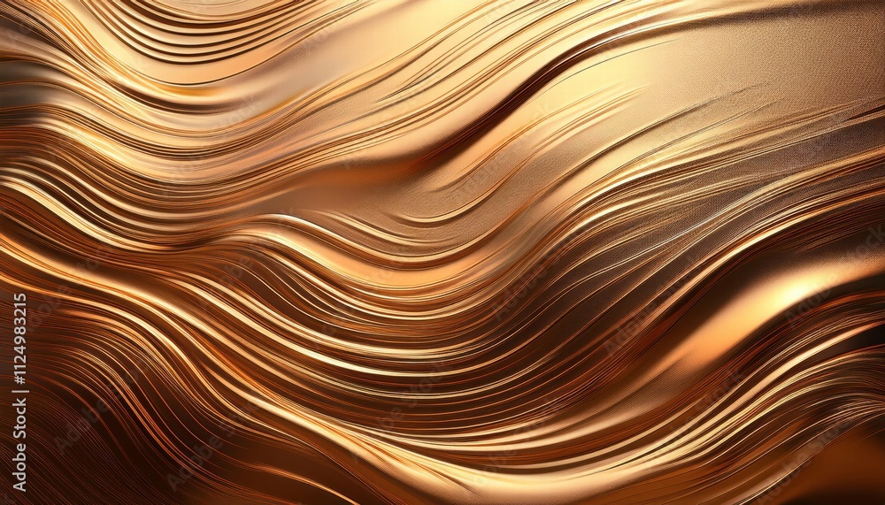 Golden Waves Abstract Background Golden Waves Abstract Background