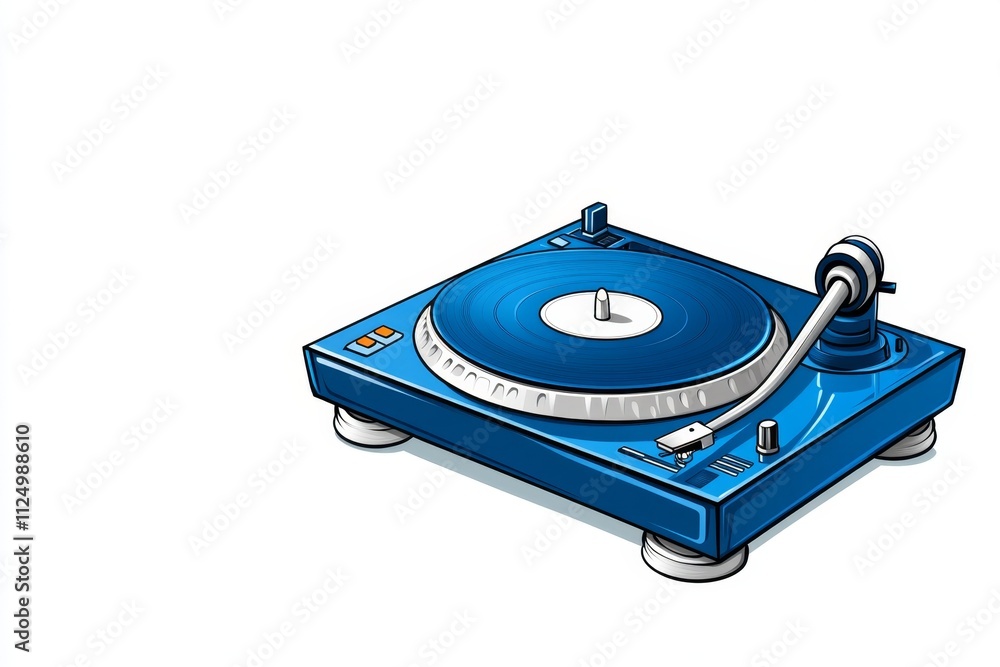 A stylized icon of a turntable needle and vinyl record, symbolizing the art of DJing in a sleek, minimal layout A stylized icon of a turntable needle and vinyl record, symbolizing the art of DJing in a sleek, minimal layout