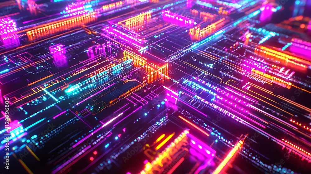Silicon Computer Chip Technology 16k Resolution Ultra-High Definition Silicon Computer Chip Technology 16k Resolution Ultra-High Definition