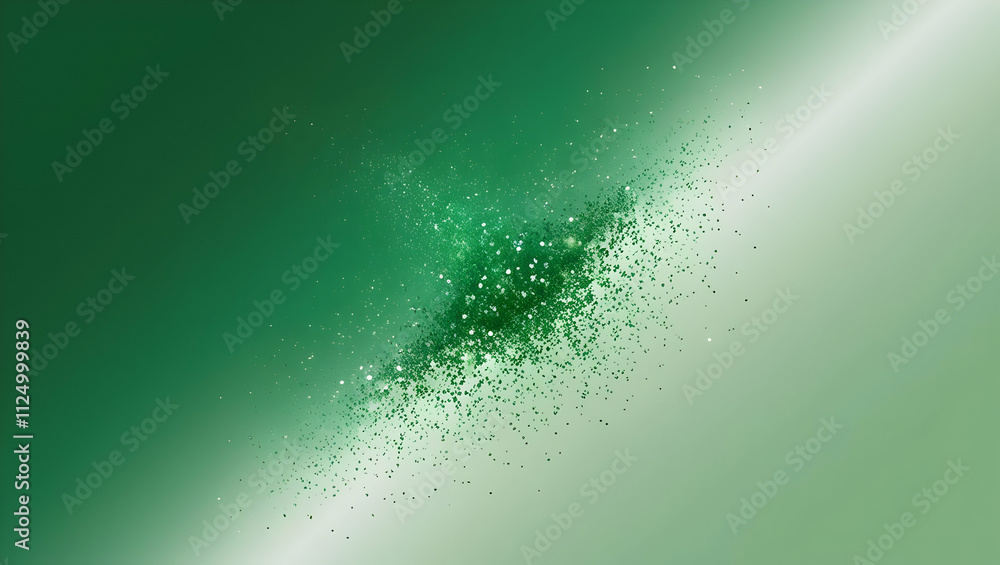 Fototapeta premium Green Glitter Explosion