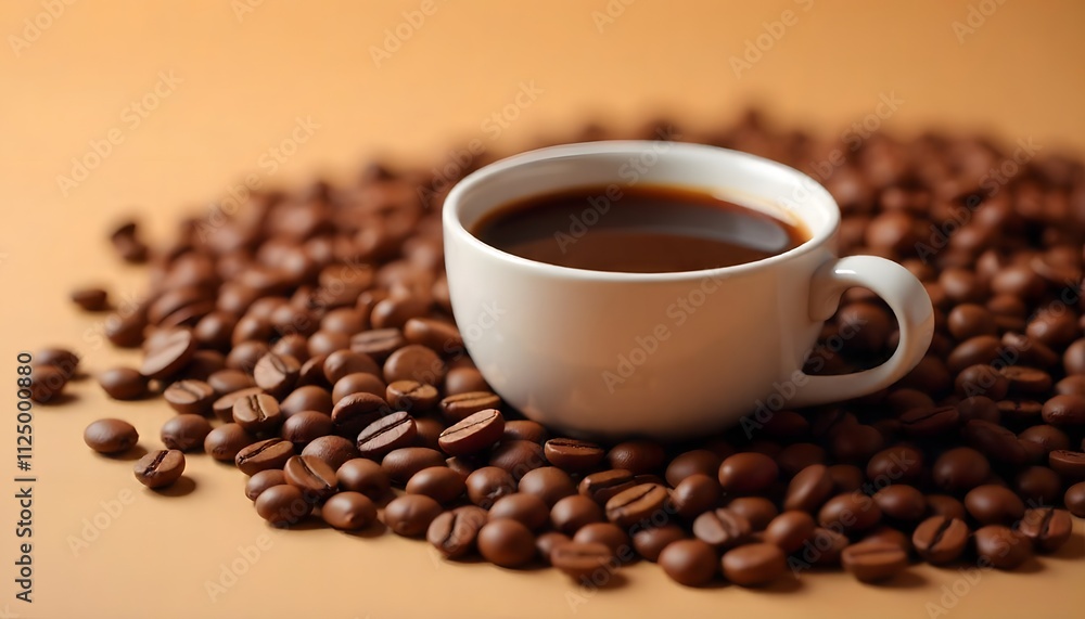 Fototapeta premium Coffee mug Mockup with Realistic Design for Brand Promotion