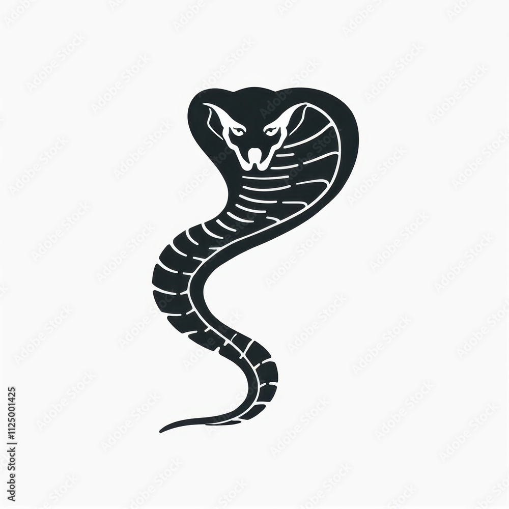 Fototapeta premium Cobra Encryption Logo Design