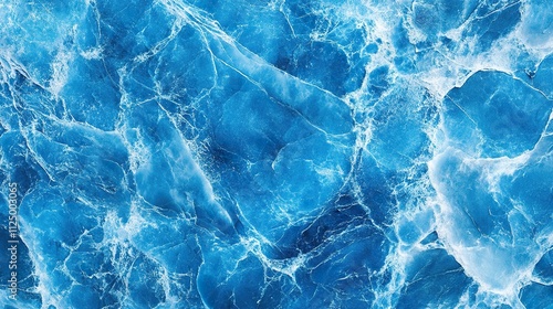 Abstract blue marble texture.  Swirling veins and patterns create a luxurious, elegant background. photo