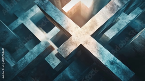 Christian cross background concept
