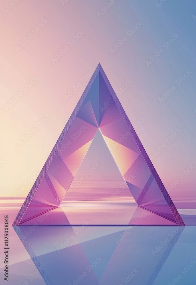 A minimalist geometric triangle background in soft gradients, creating a serene and modern aesthetic. A minimalist geometric triangle background in soft gradients, creating a serene and modern aesthetic.