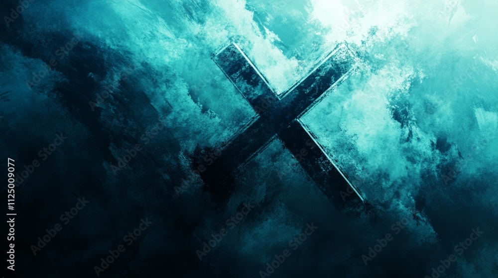 Christian cross background concept