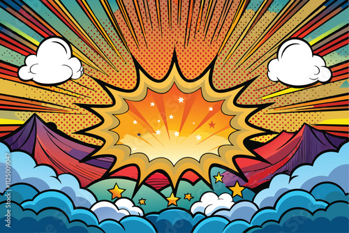 retro comic background vector. vintage pop art style. speech bubble vector illustration, dialog.
