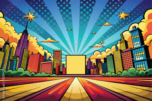 retro comic background vector. vintage pop art style. speech bubble vector illustration, dialog.
