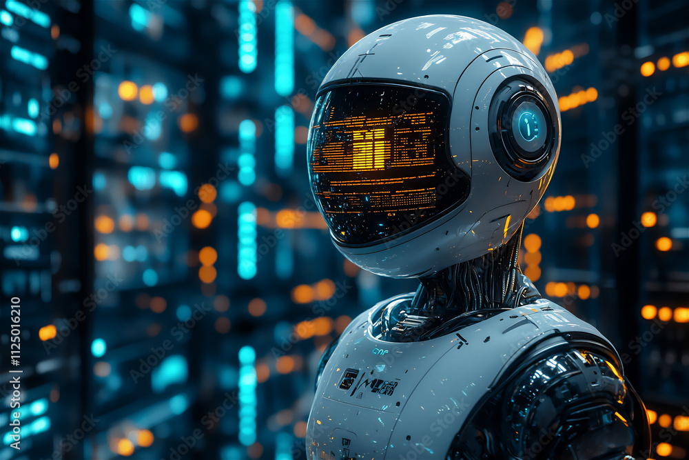 Fototapeta premium A high-resolution image featuring a banks AI-