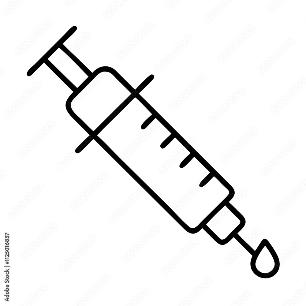 syringe icon, fitness vector icon, health vector illustration - black outline icon of syringe symbolizing fitness, health, and healthcare in simple design. syringe icon, fitness vector icon, health vector illustration - black outline icon of syringe symbolizing fitness, health, and healthcare in simple design.